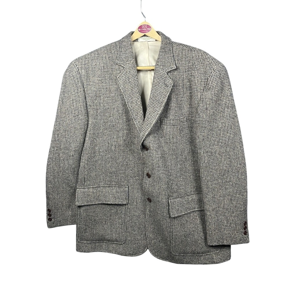 Orvis 100% Pure New‎ Wool Blazer Heavyweight Waffle Knit Sports Coat 46R